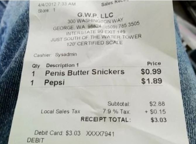 Notes On Restaurant Receipts That Will Make You Lose Your Appetite